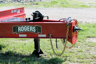 A lockable tool box with steel lid provides ample storage for tools, binders, etc.