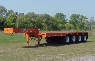 ROGERS® 110 ton capaity trailer built for off-road service.